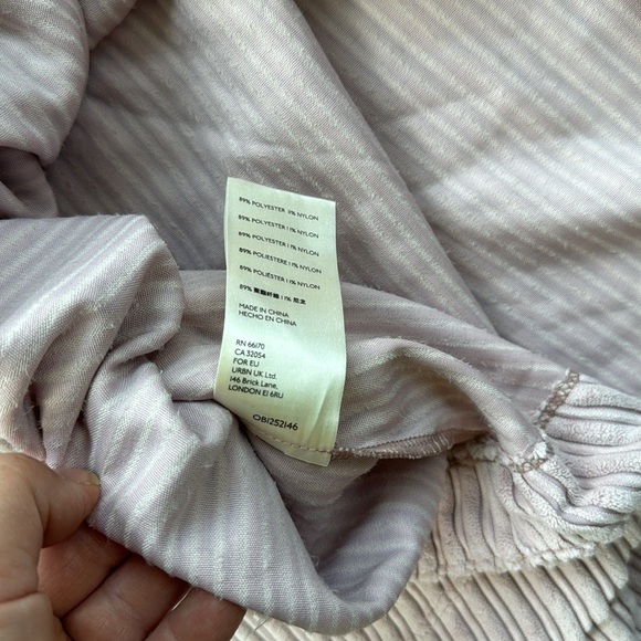 Free People Raquel Corduroy Top Dusty Pink Medium - Picture 6 of 10